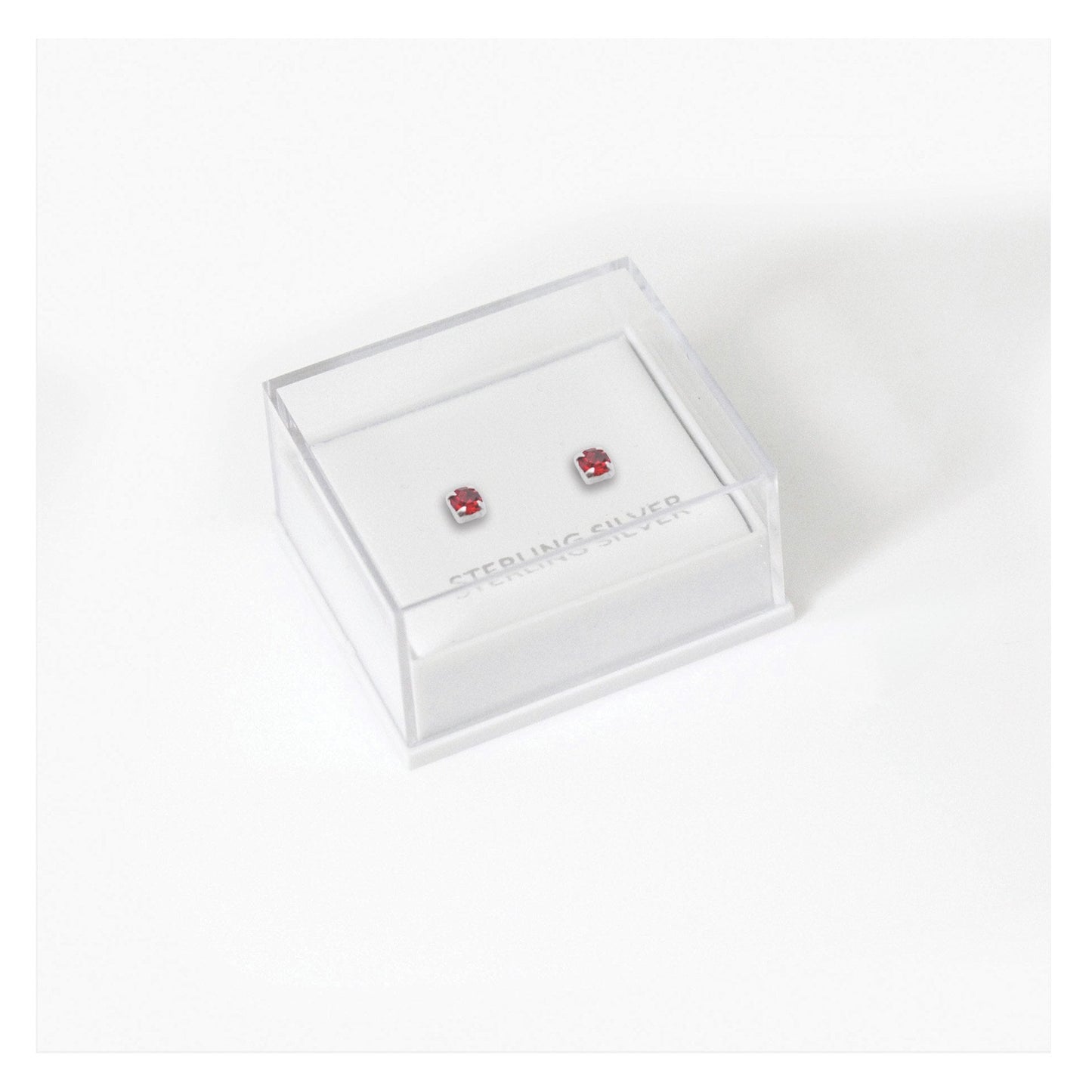 Boxed Silver Classic Round Ear Studs - 3mm