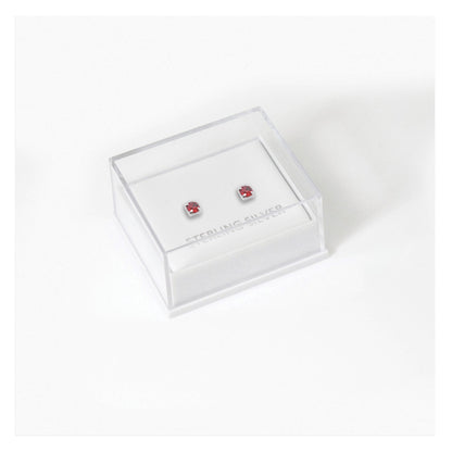 Boxed Silver Classic Round Ear Studs - 3mm