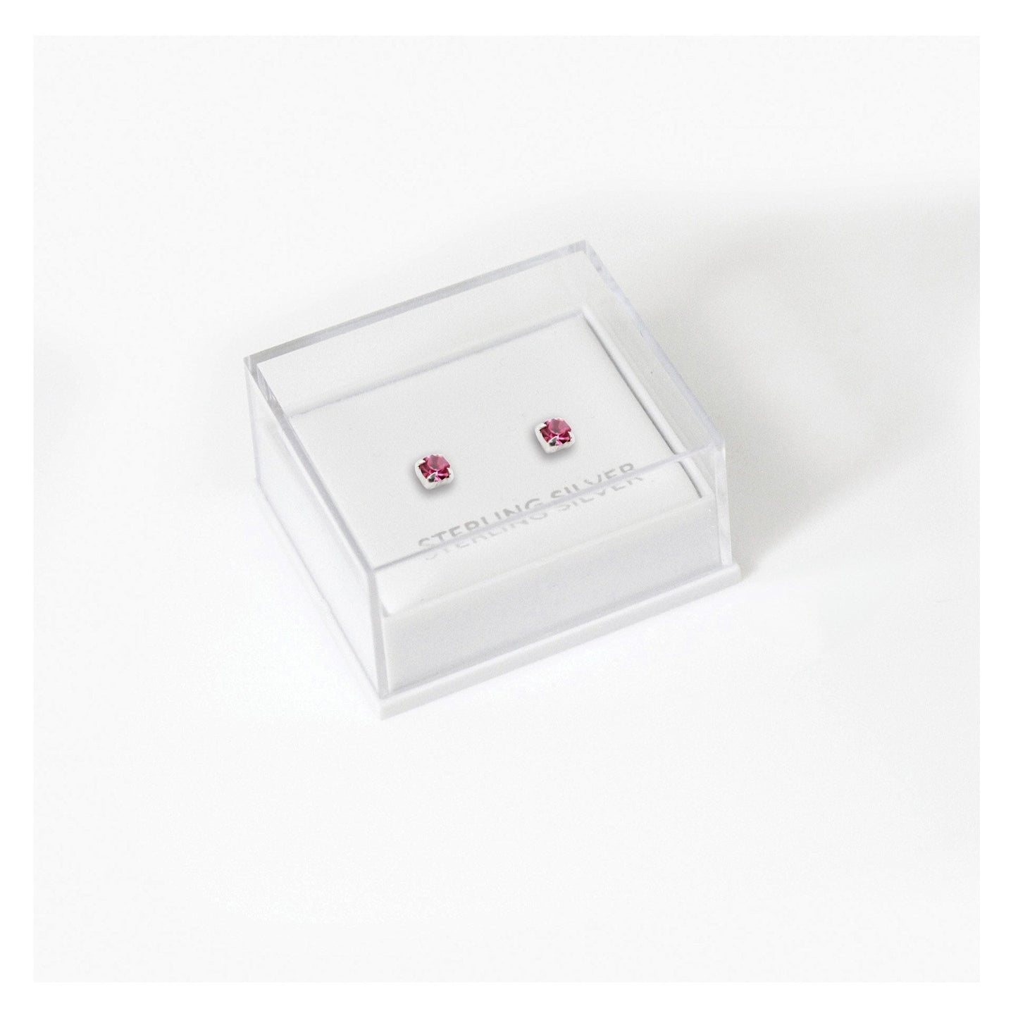 Boxed Silver Classic Round Ear Studs - 3mm