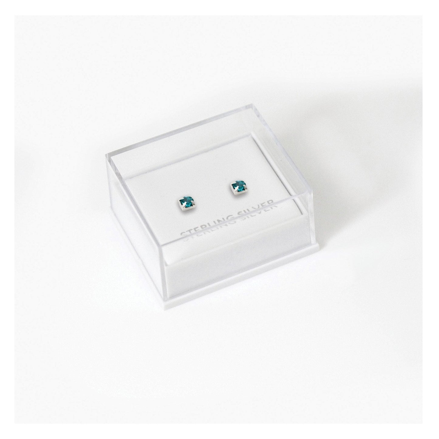 Boxed Silver Classic Round Ear Studs - 3mm