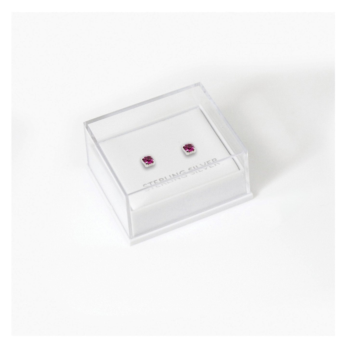 Boxed Silver Classic Round Ear Studs - 3mm