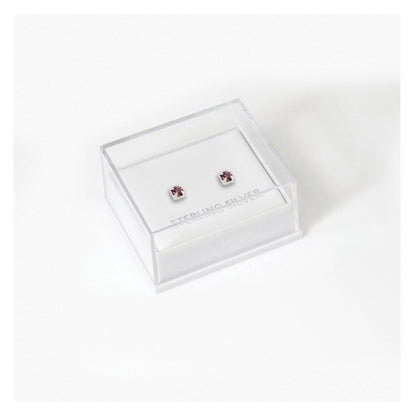 Boxed Silver Classic Round Ear Studs - 3mm