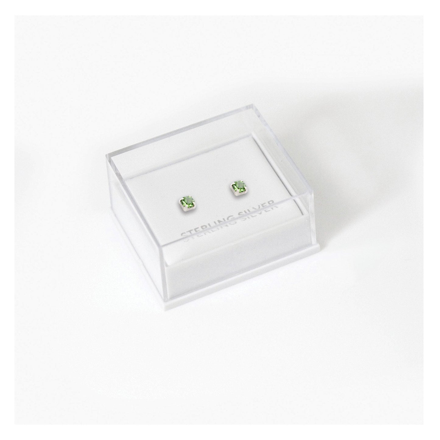 Boxed Silver Classic Round Ear Studs - 3mm