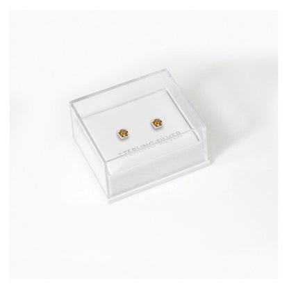 Boxed Silver Classic Round Ear Studs - 3mm