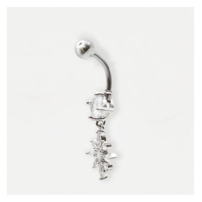 Steel Frosty Snowflake Belly Bar