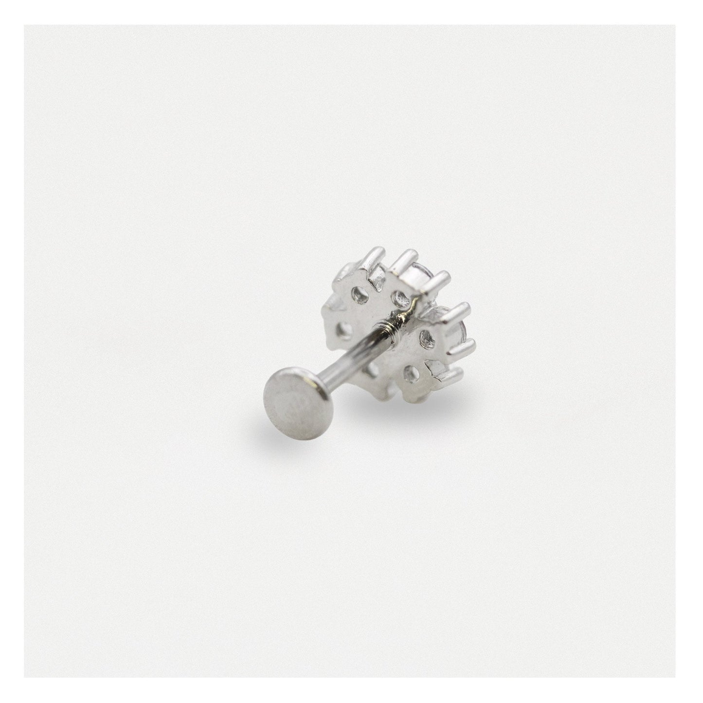 Steel Flower Bomb Labret - Internally Threaded