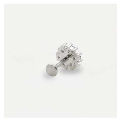 Steel Flower Bomb Labret - Internally Threaded