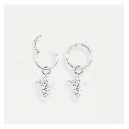 Steel Diamante Dazzle Segment Ring - 1.2mm