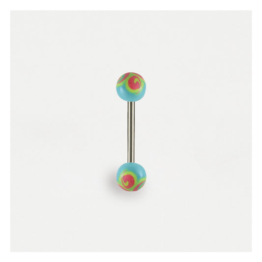 Swirly Acrylic Tongue Bar