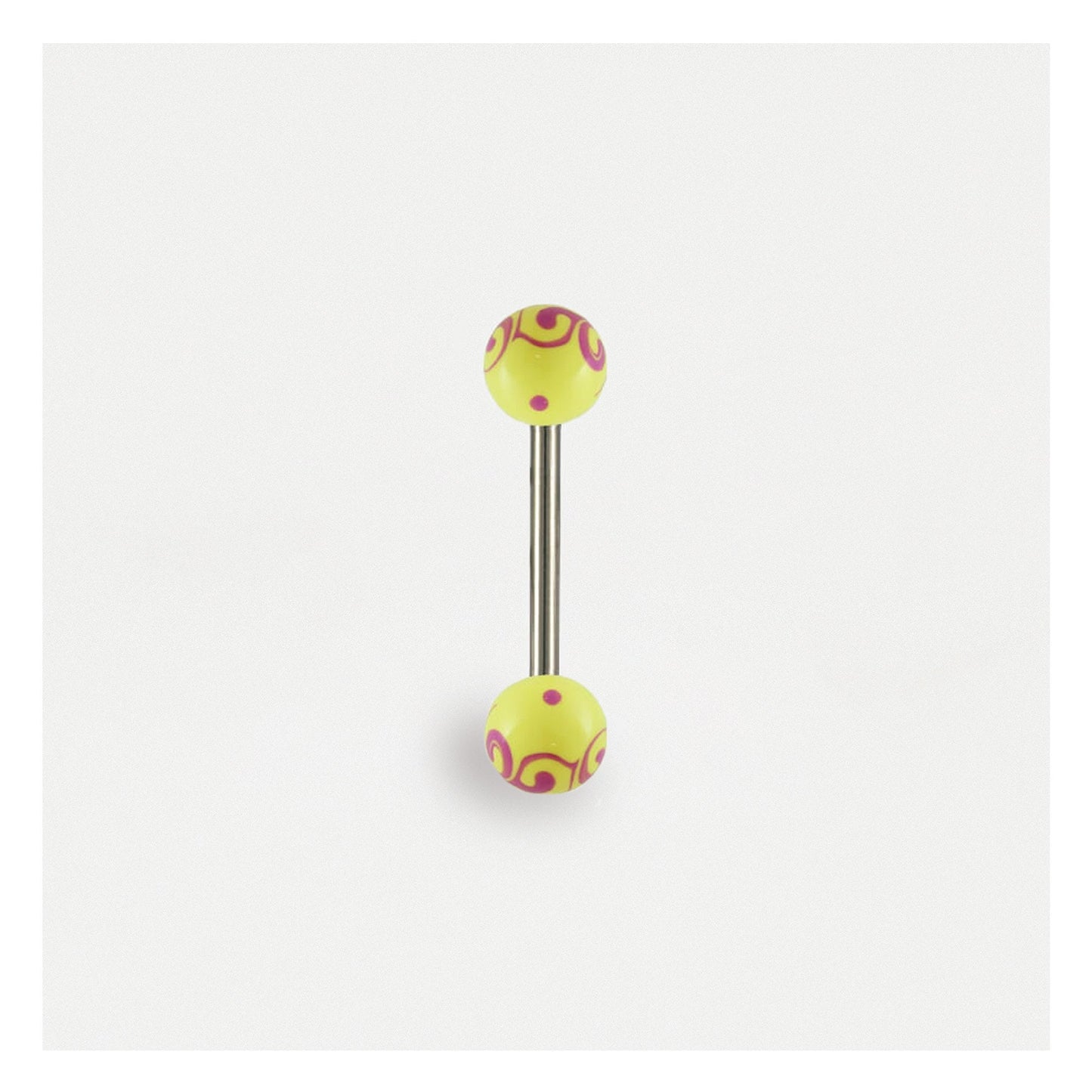 Swirly Acrylic Tongue Bar
