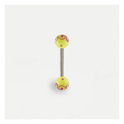 Swirly Acrylic Tongue Bar