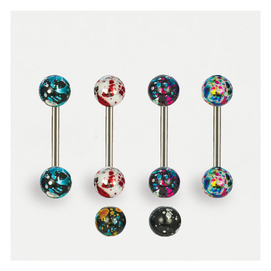 Foil Effect Straight Barbell