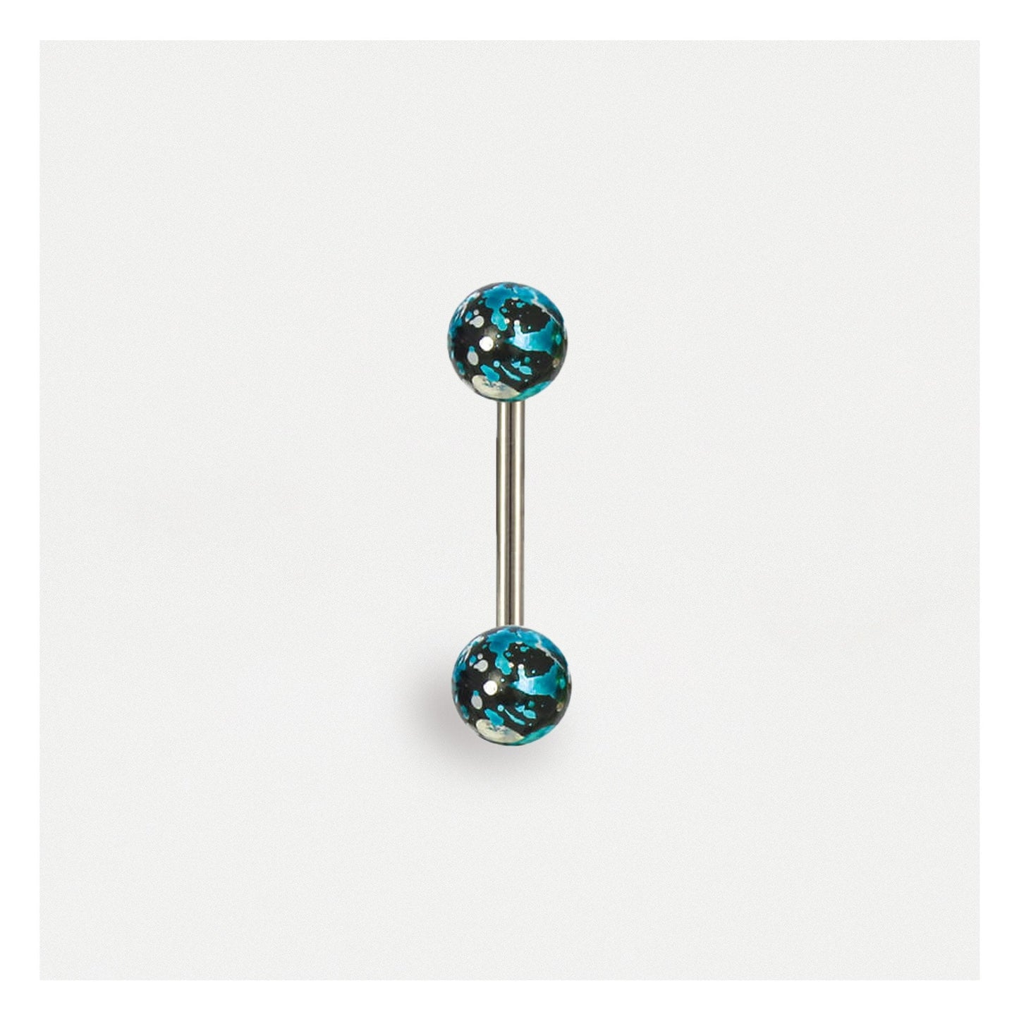 Foil Effect Straight Barbell
