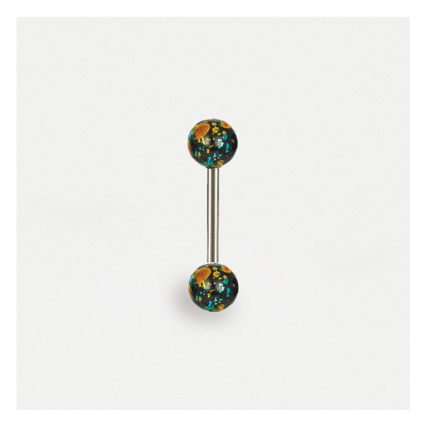 Foil Effect Straight Barbell