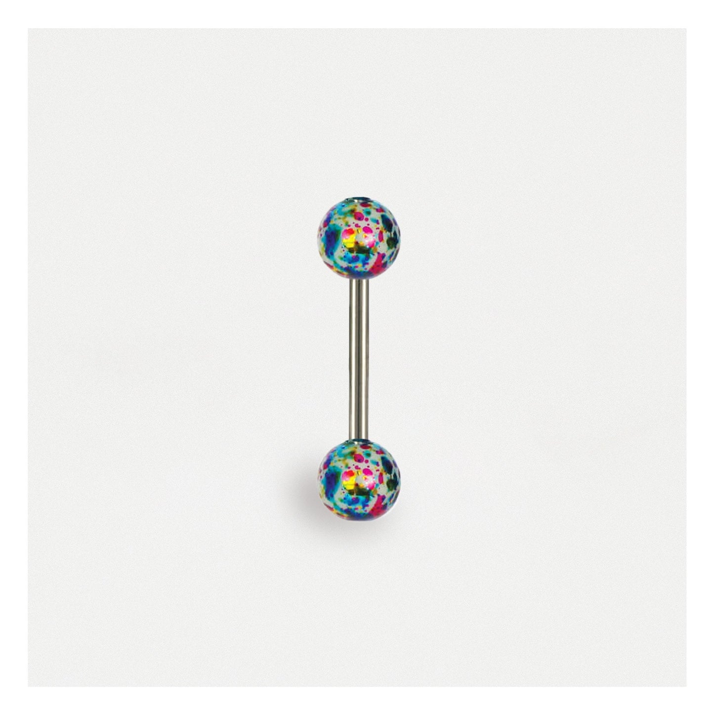 Foil Effect Straight Barbell