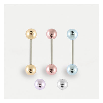Metallic Effect Straight Barbell