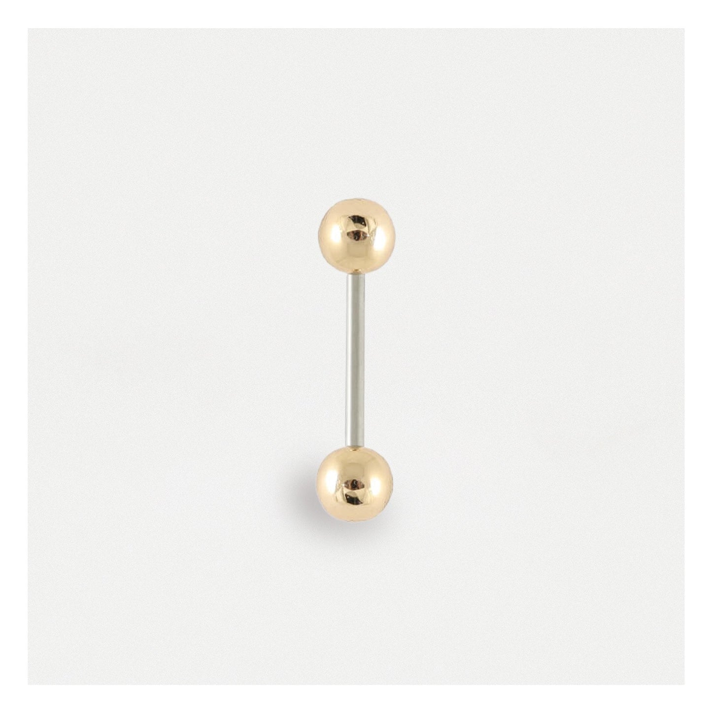 Metallic Effect Straight Barbell