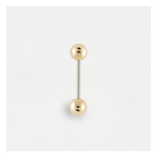 Metallic Effect Straight Barbell