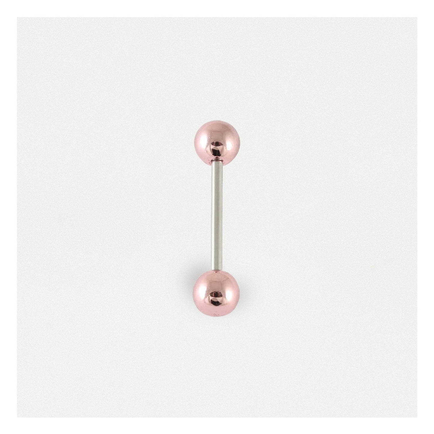 Metallic Effect Straight Barbell