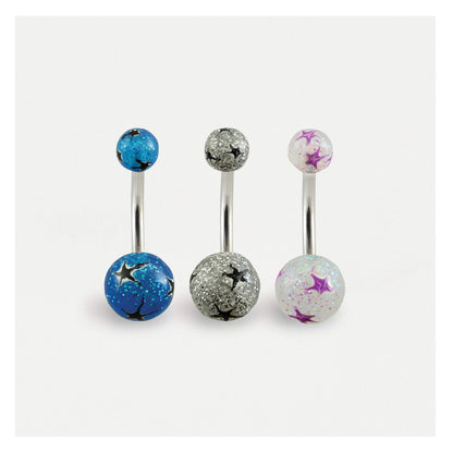 Glitter Stars Belly Bar