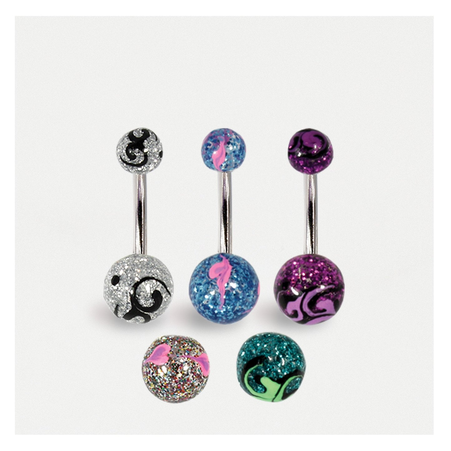 Glitter Glaze Belly Bar