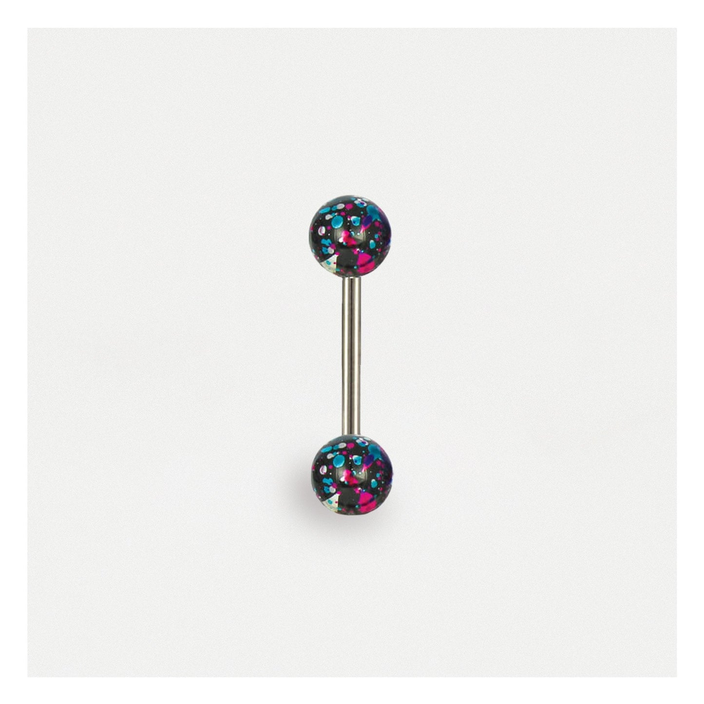 Foil Effect Straight Barbell