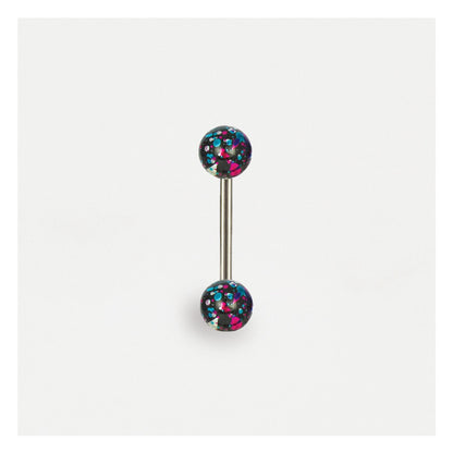 Foil Effect Straight Barbell