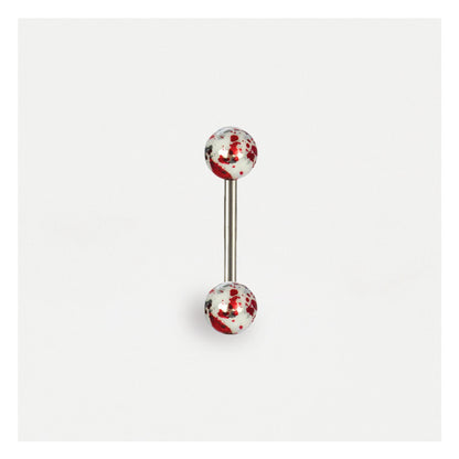 Foil Effect Straight Barbell