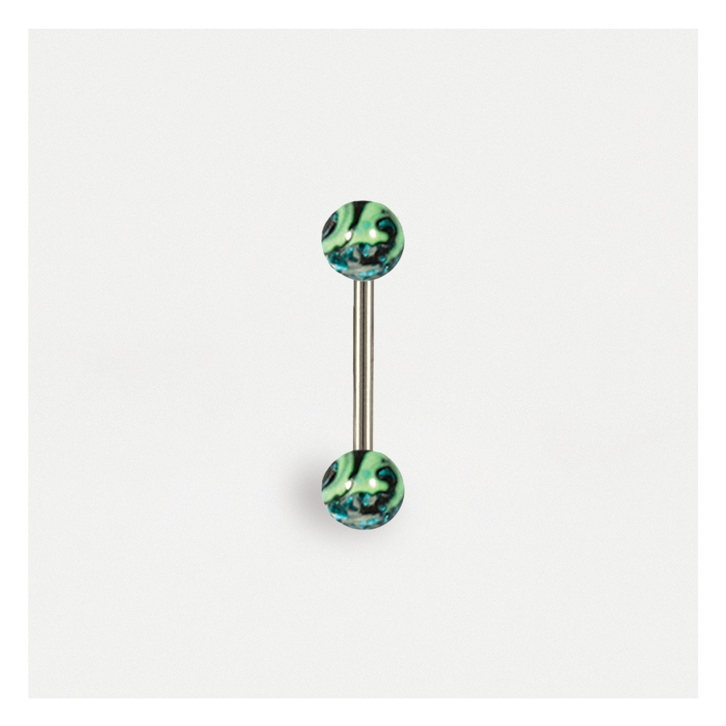 Glitter Swirl Straight Barbell