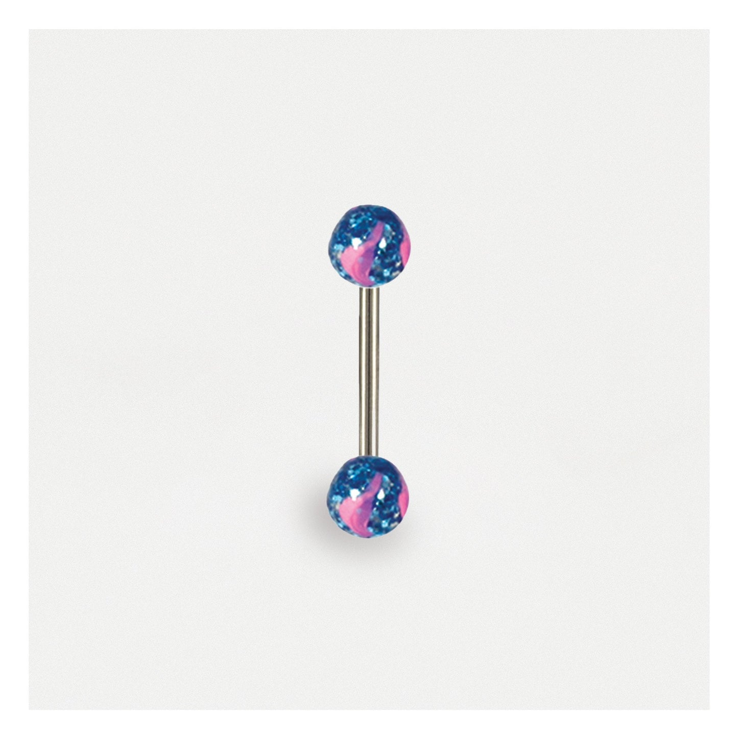 Glitter Swirl Straight Barbell