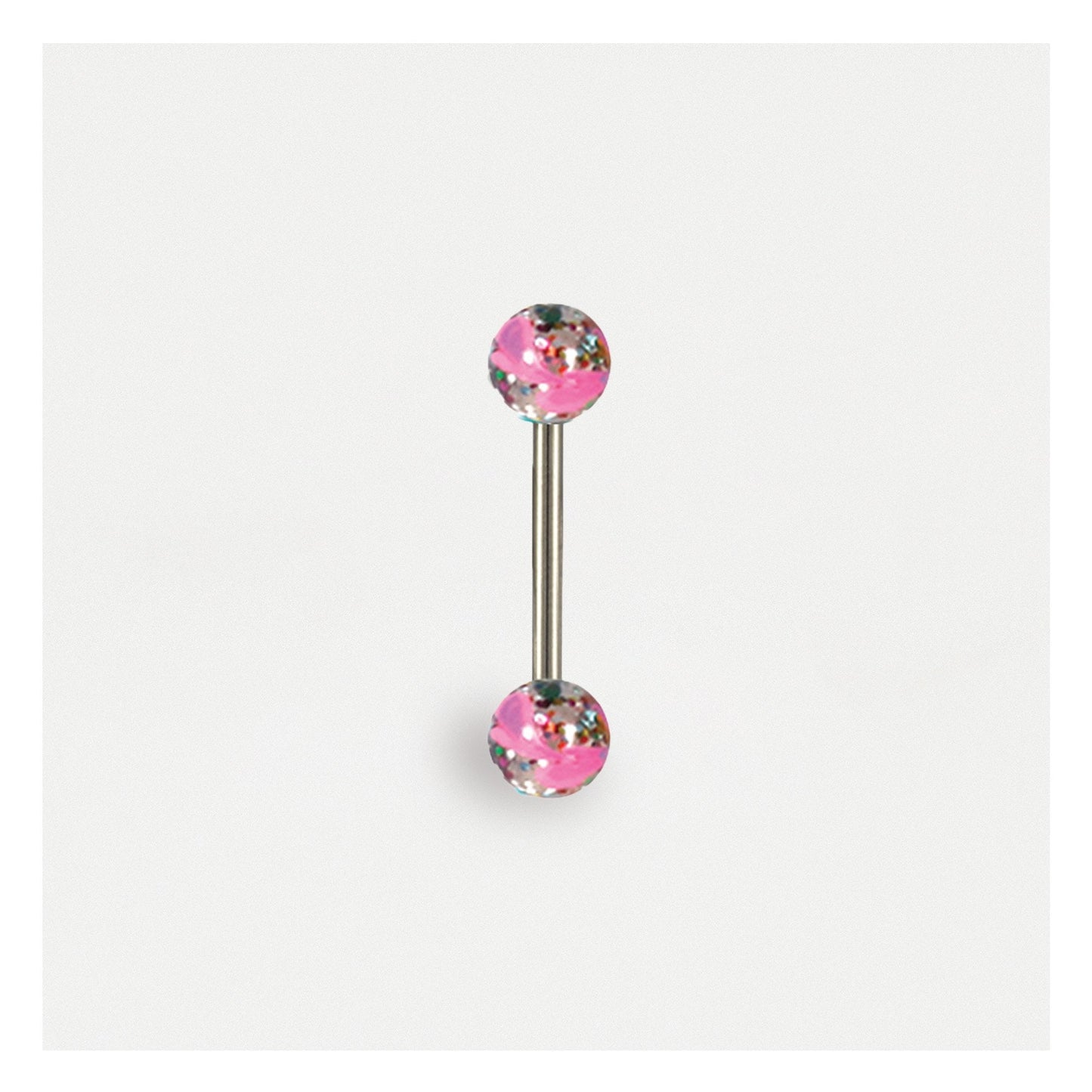 Glitter Swirl Straight Barbell