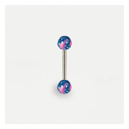 Glitter Swirl Straight Barbell