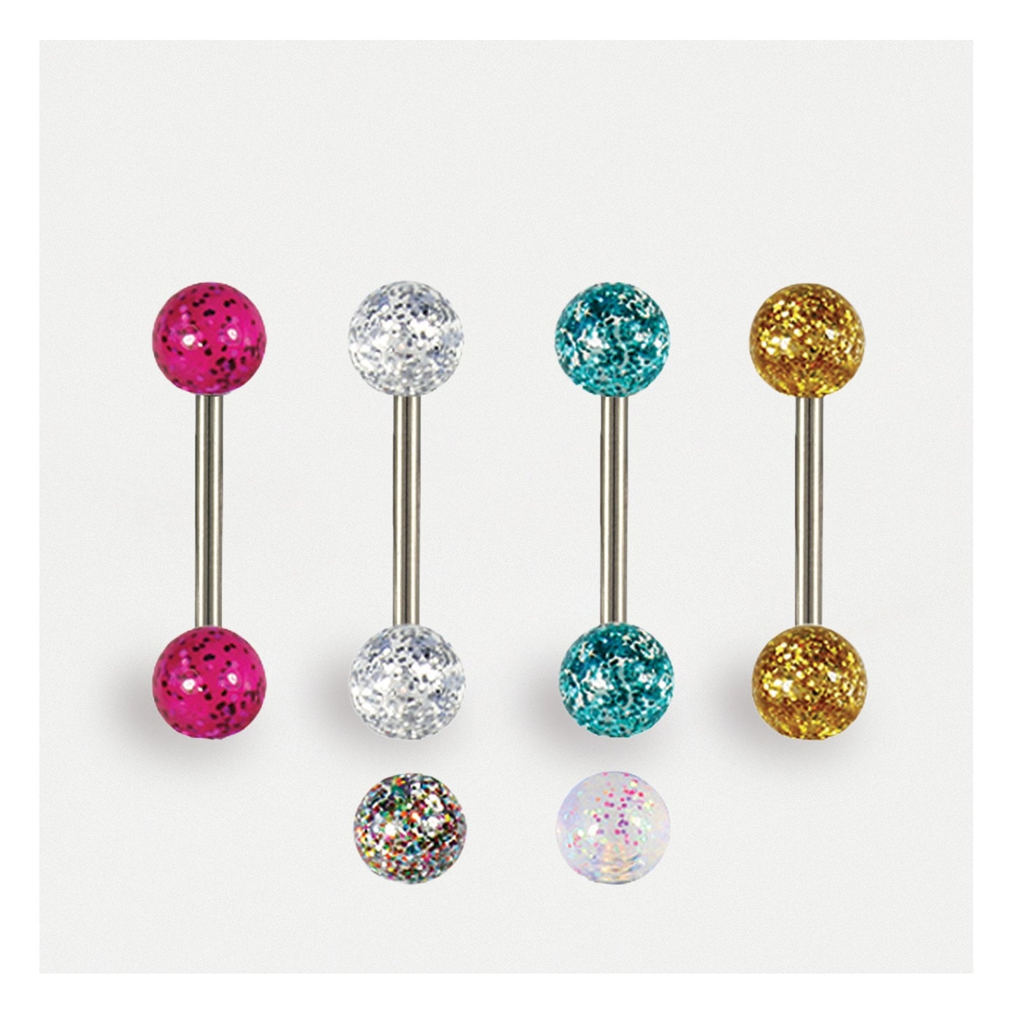 Glitter Straight Barbell