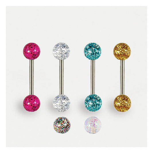 Glitter Straight Barbell