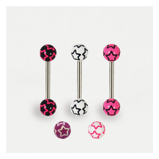 Star Spangled Straight Barbell