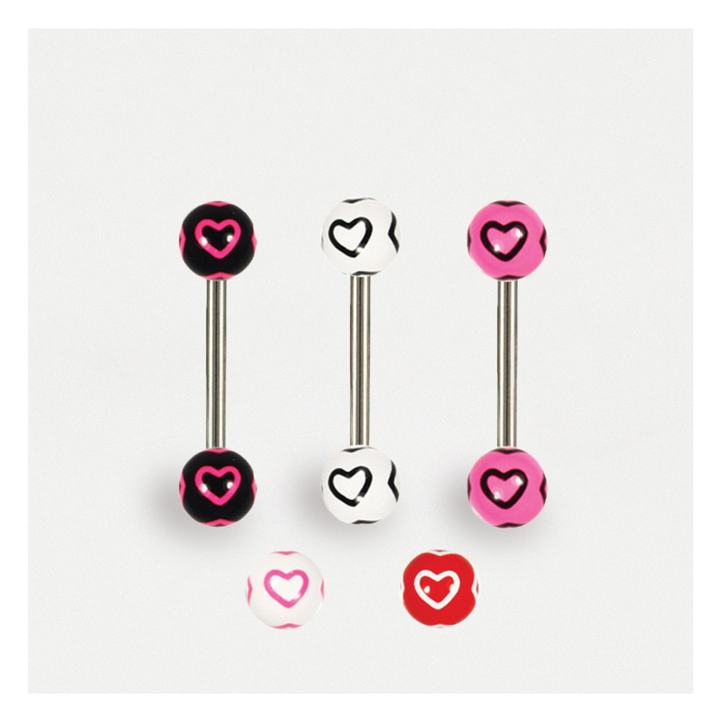 Hearts Straight Barbell