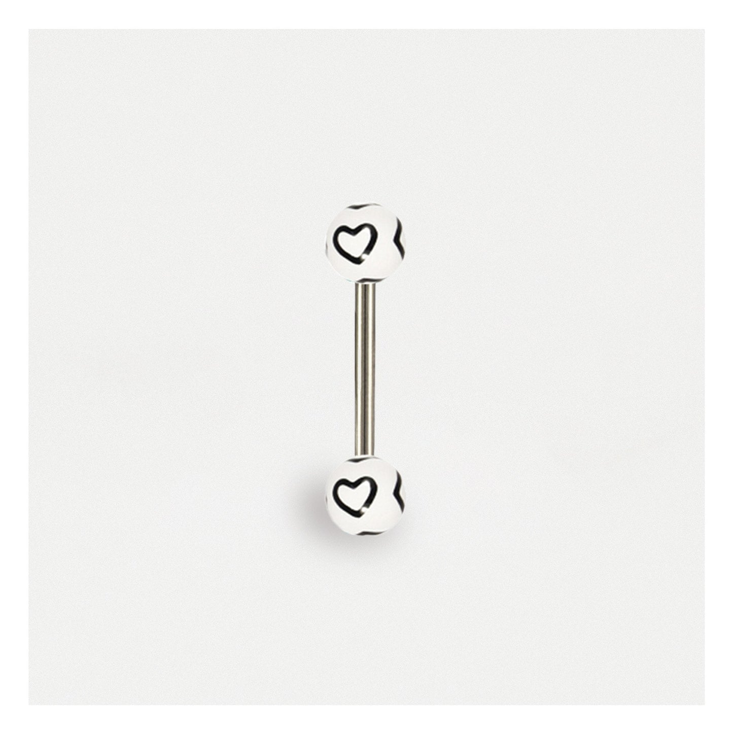 Hearts Straight Barbell