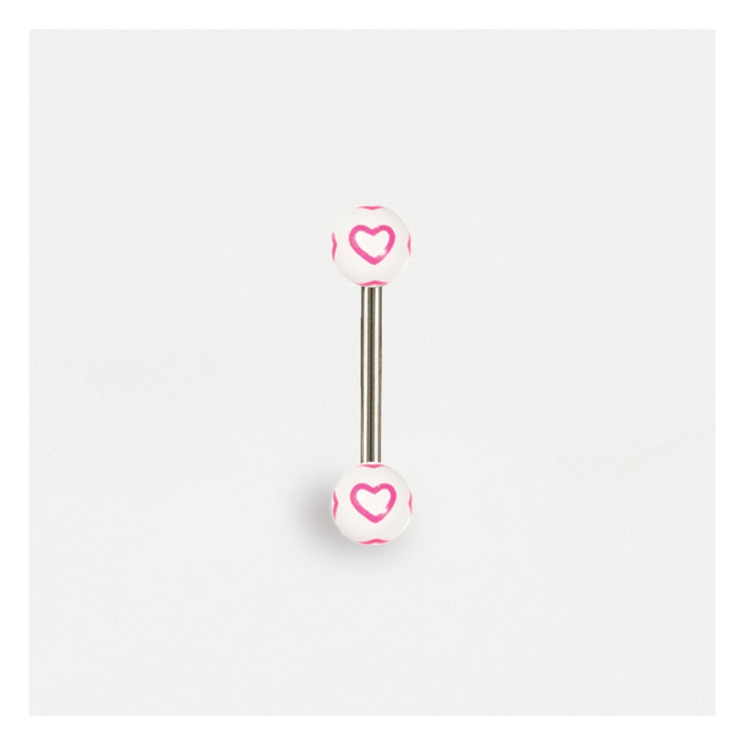 Hearts Straight Barbell