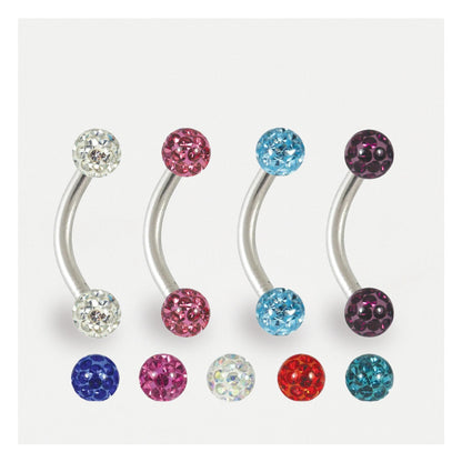 Steel Disco Curved Barbell - 1.2mm
