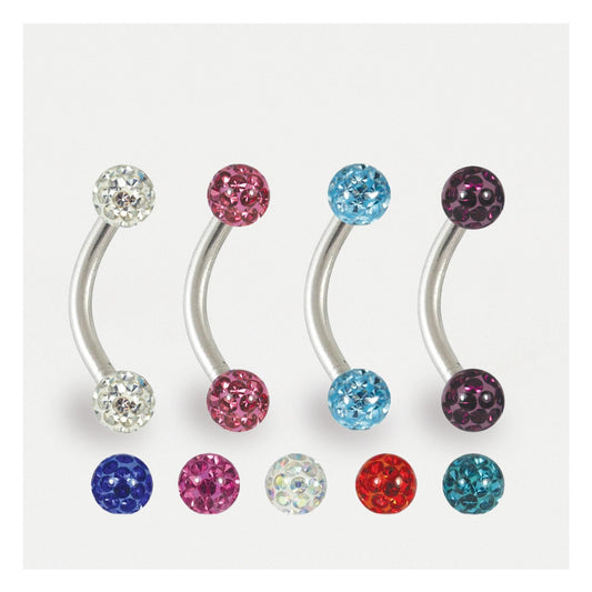 Steel Disco Curved Barbell - 1.2mm