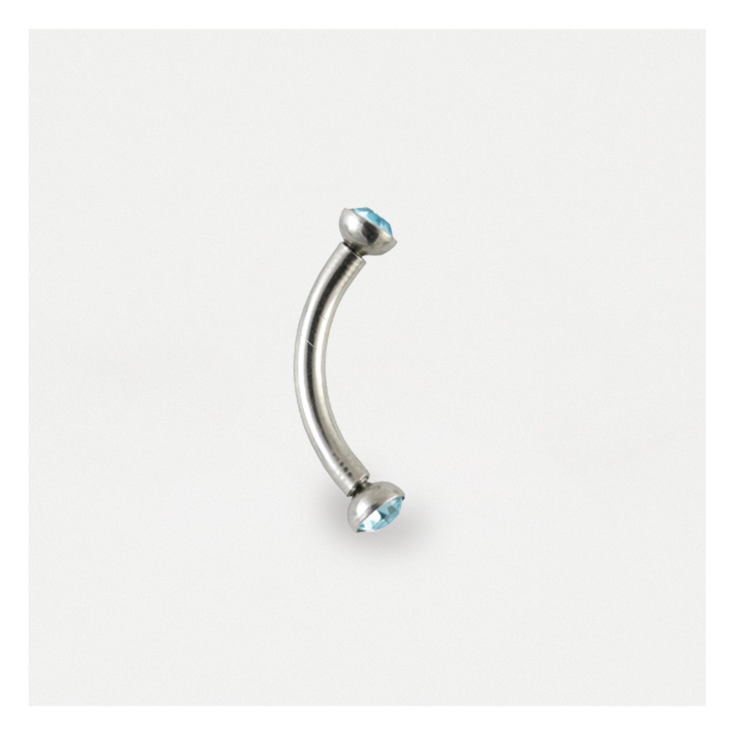 Steel Jewelled Curved Barbell - 1.2mm