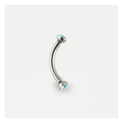 Steel Jewelled Curved Barbell - 1.2mm