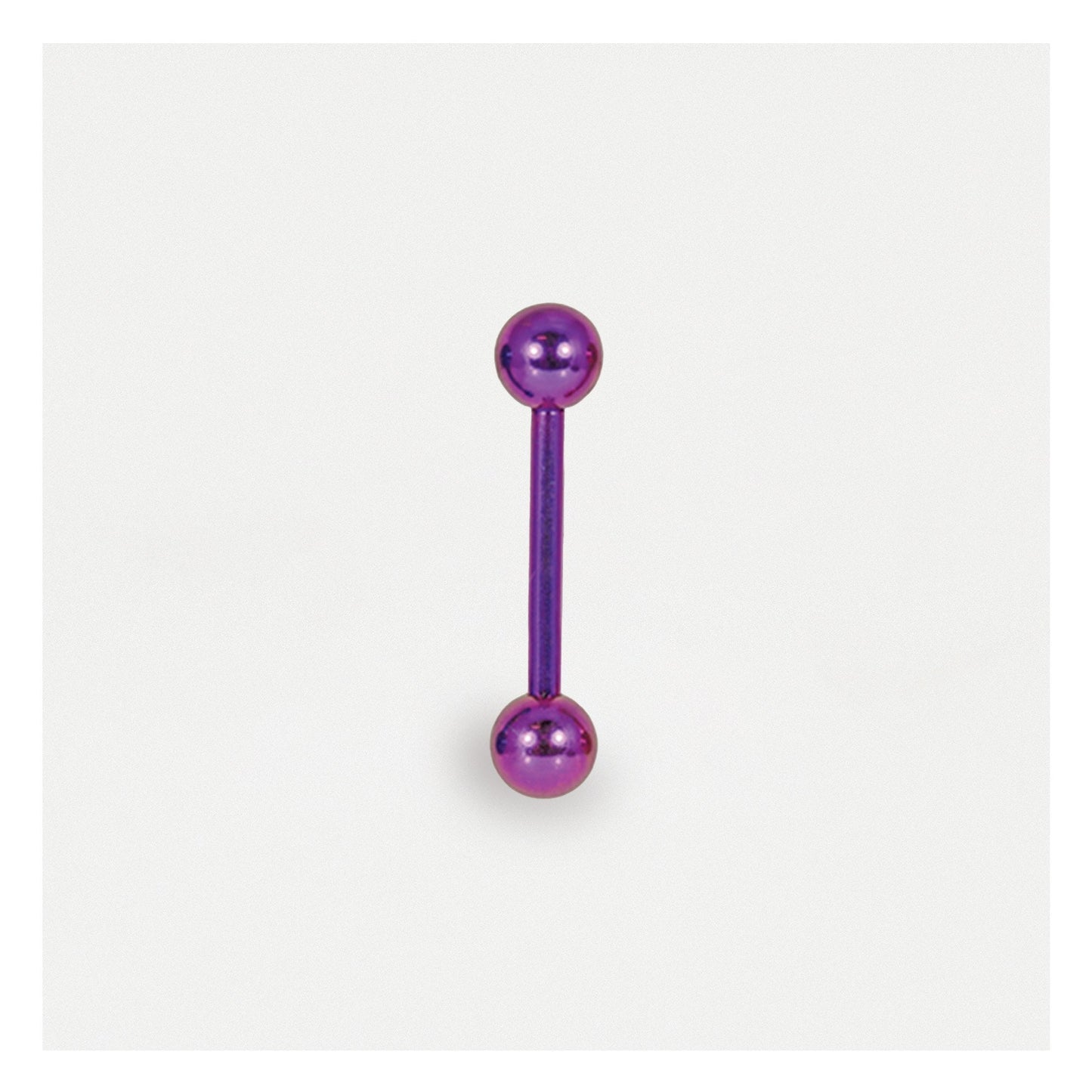 Anodised Titanium Straight Barbell - 1.2mm