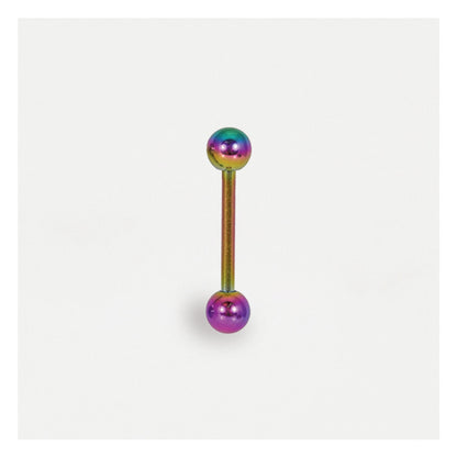 Anodised Titanium Straight Barbell - 1.2mm
