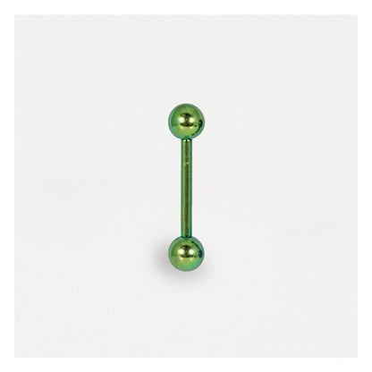 Anodised Titanium Straight Barbell - 1.2mm