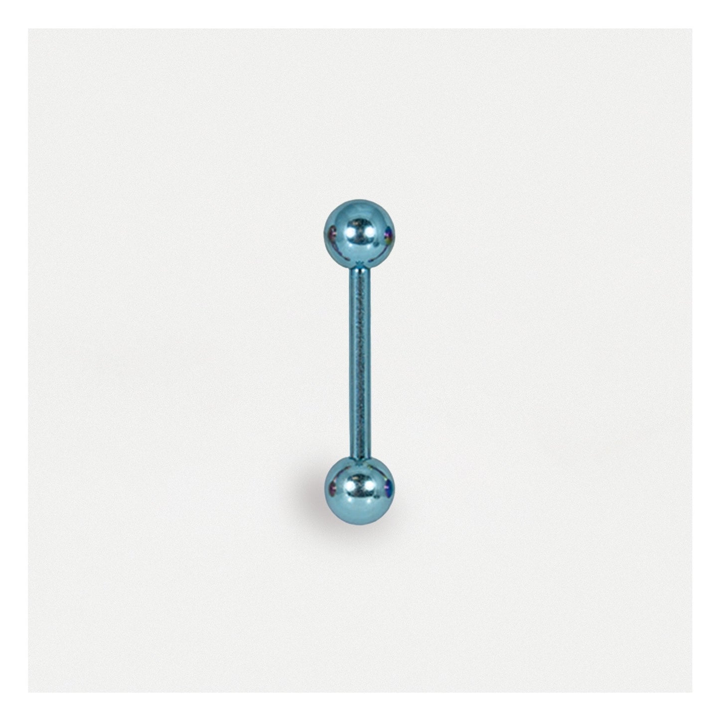 Anodised Titanium Straight Barbell - 1.2mm