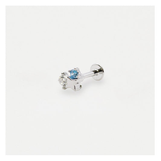 Steel Starry Night Labret - Internally threaded