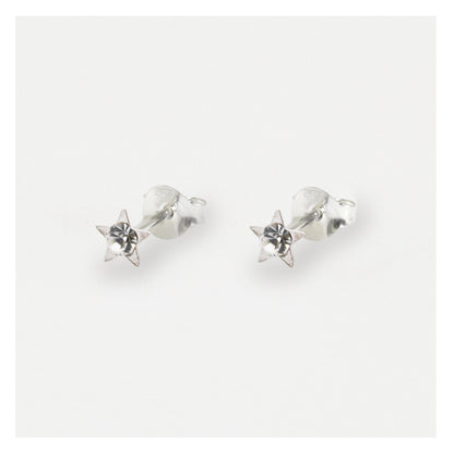 Silver Twinkle Star Ear Studs