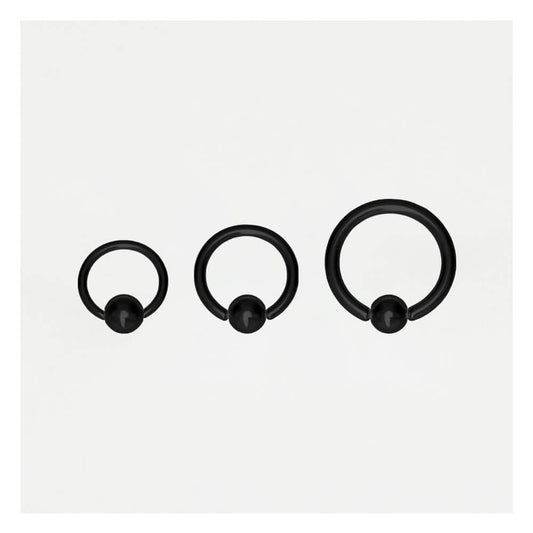 Black PVD Steel Ball Closure Ring (BCR) - 1.2mm