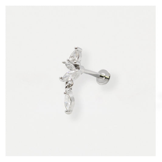 Steel Dangley Petal labret